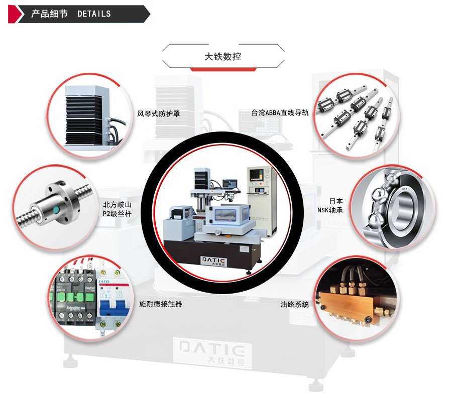 DE500環(huán)保型中走絲機床細節(jié)