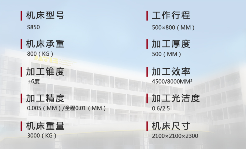S850技術參數(shù)
